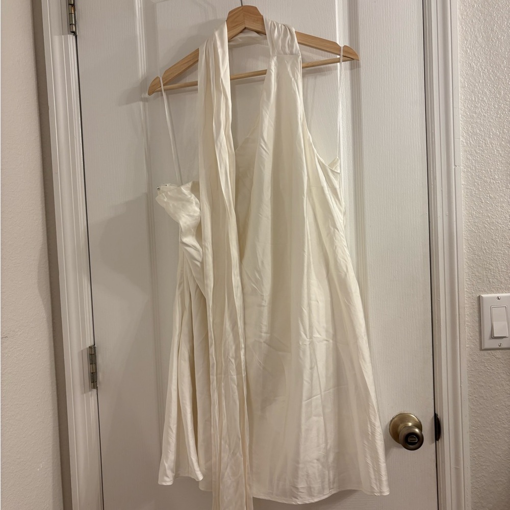 Abercrombie & Fitch Cream Asymmetrical Dress